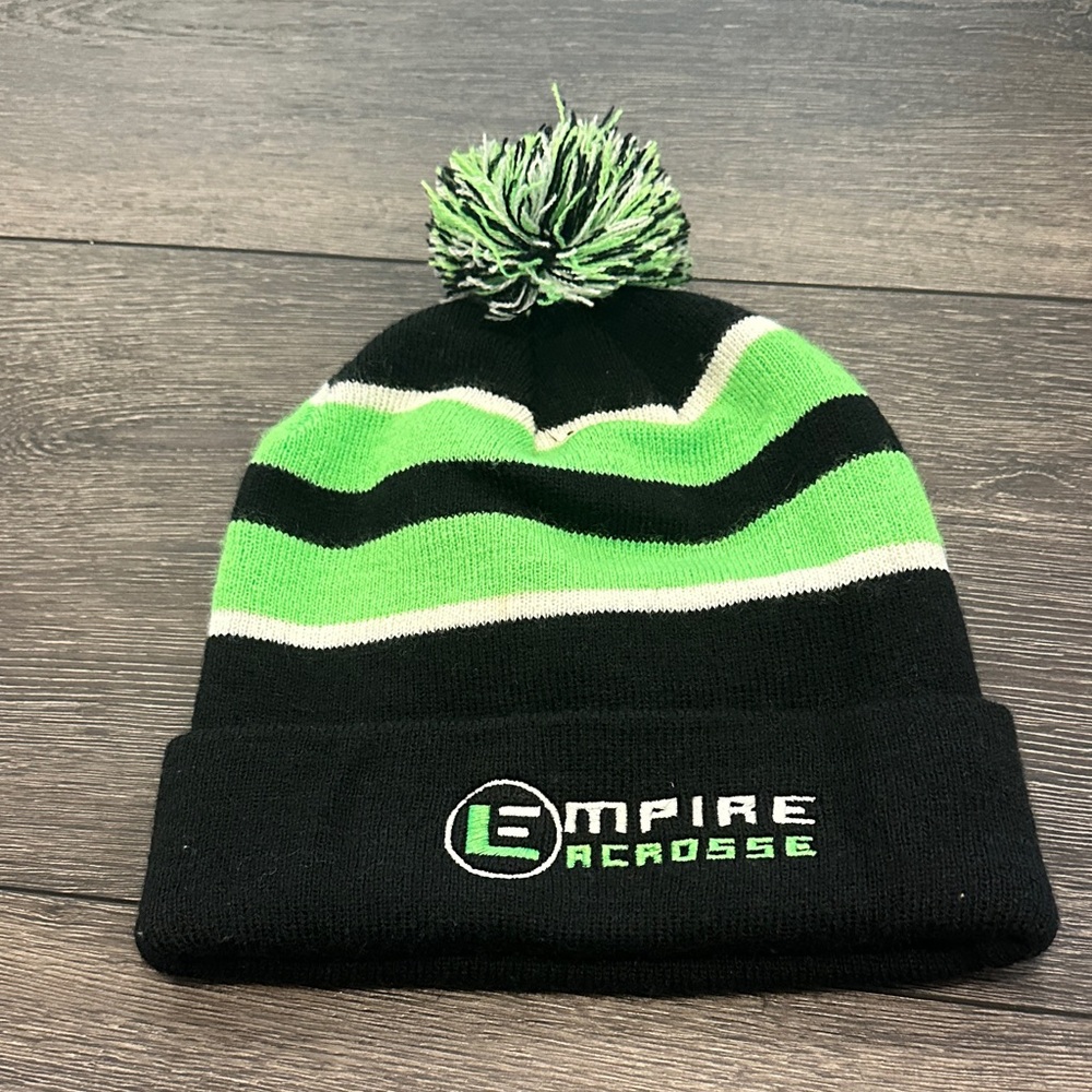 Empire Lacrosse Kids Winter Hat with Pom-Pom